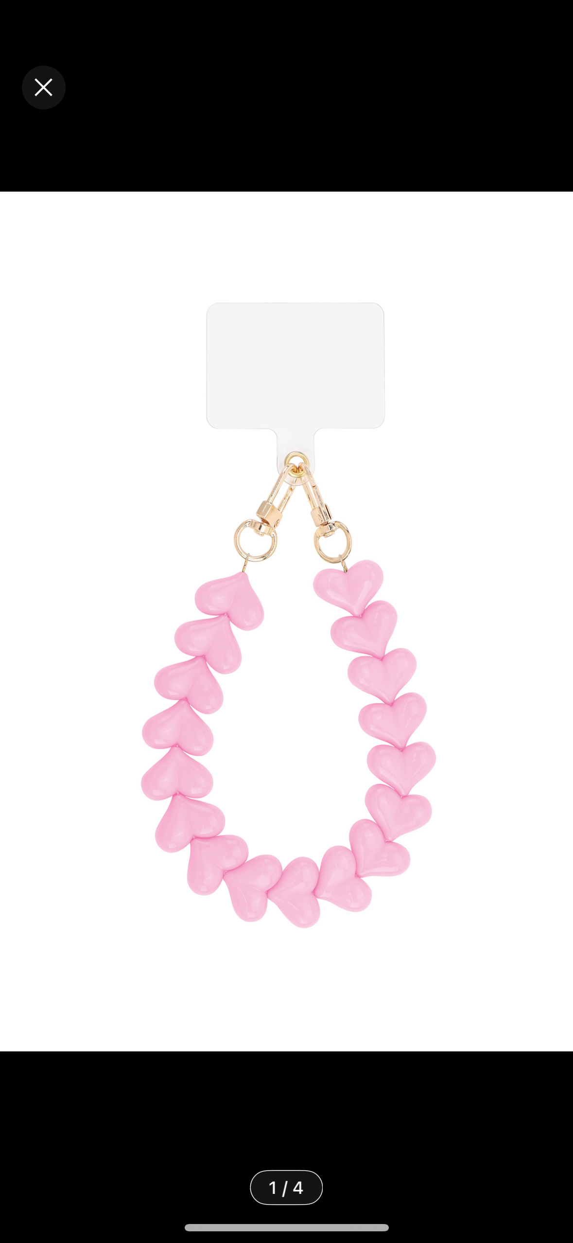 Telefoonkoordje roze