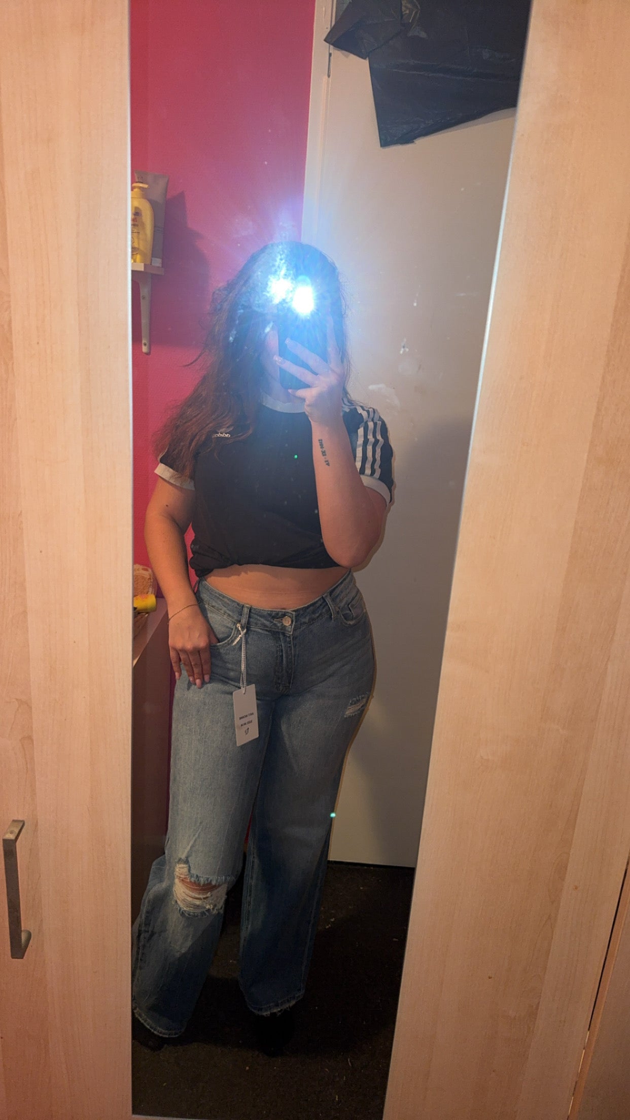 Wide leg jeans licht blauw