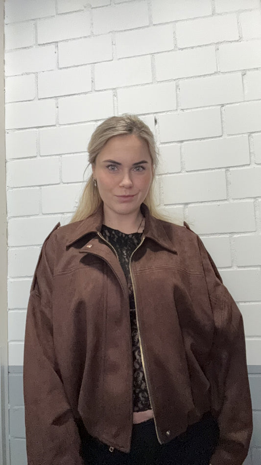 Suede Bomber jacket
