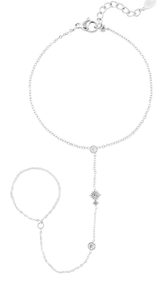 Handclain zilver