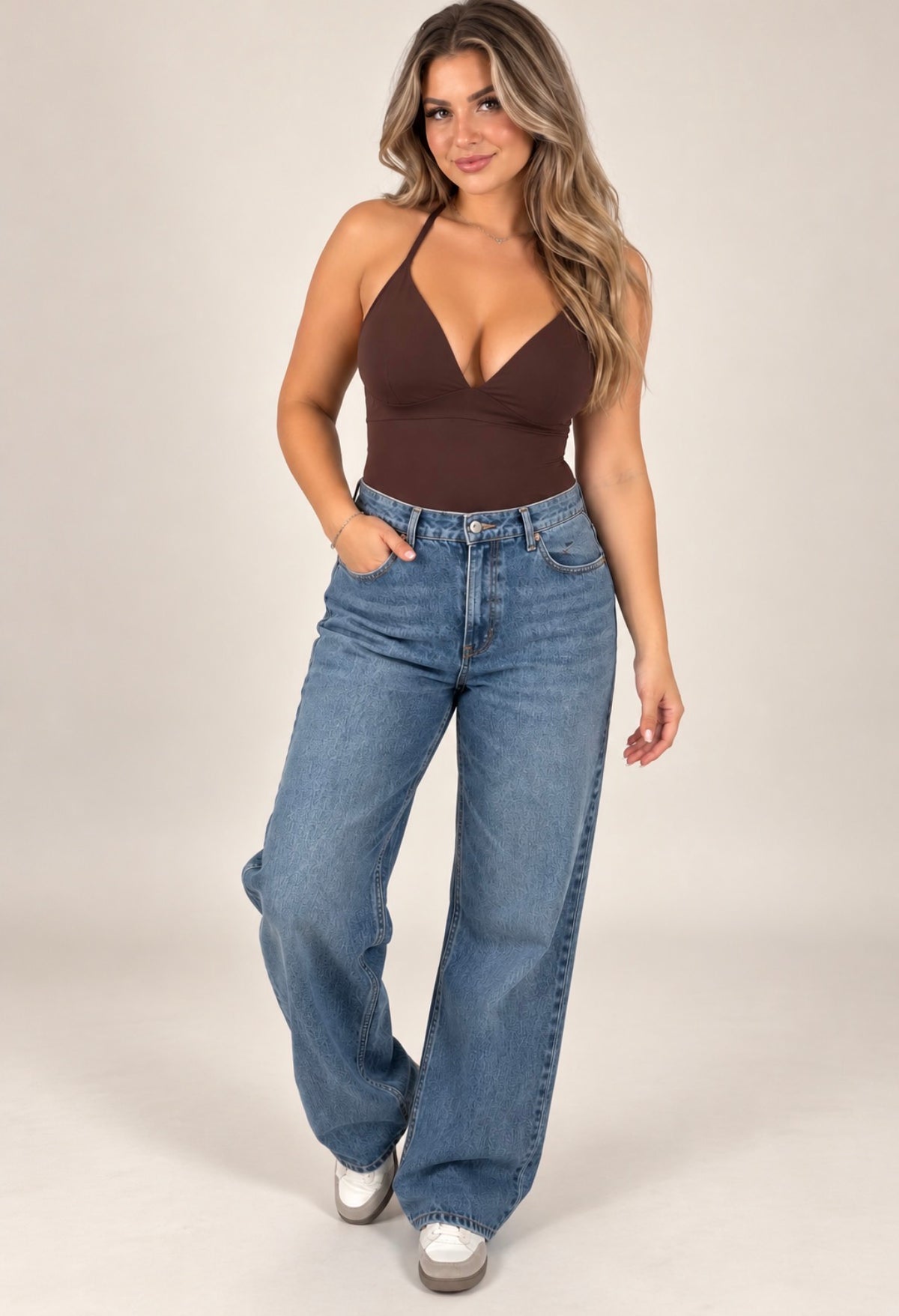 Ballon jeans blauw