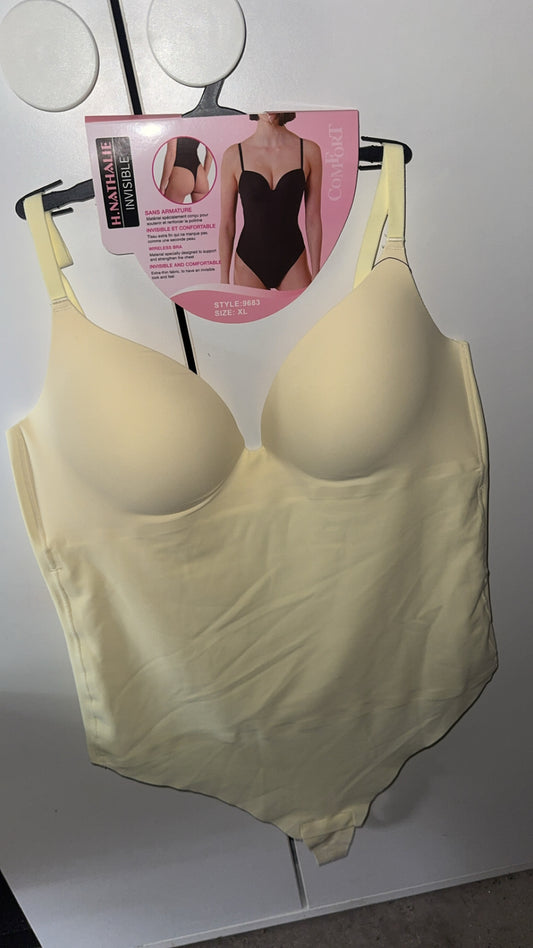 V-Neck body butter yellow