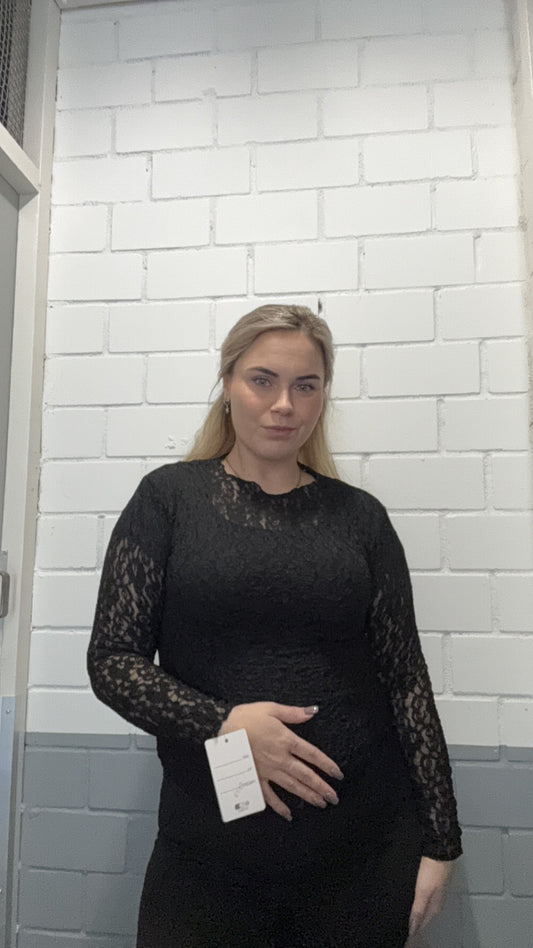 Kanten top black longsleeve