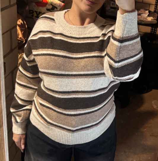 Lazy knitted sweater