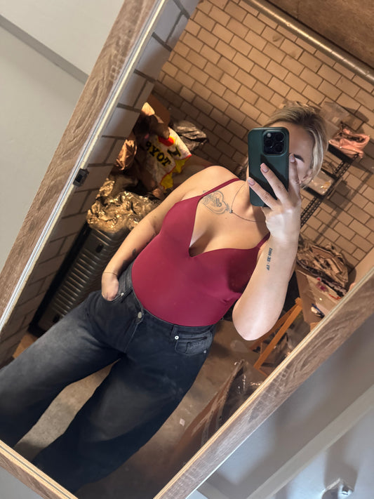 V-neck Body - Bordeaux