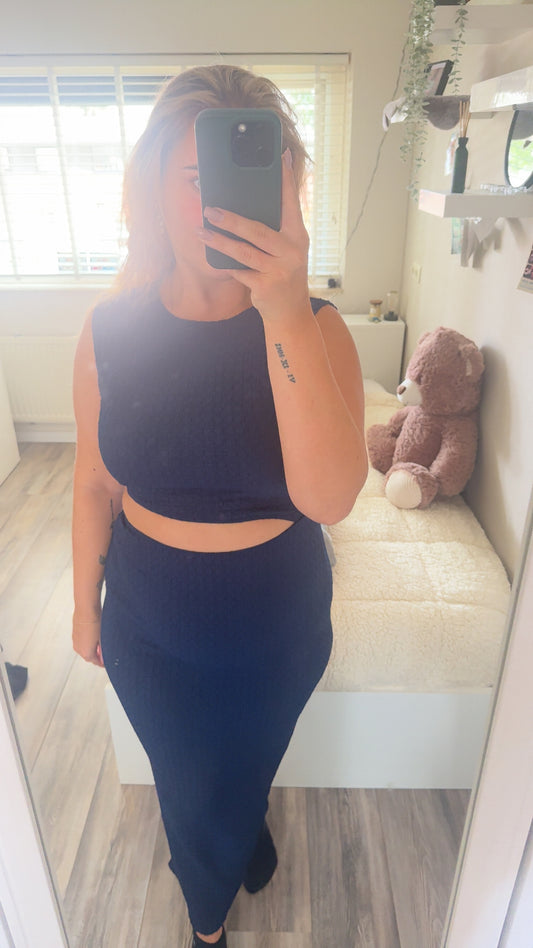 Senna dress navy
